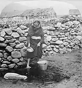 A woman of Achill Island in Ireland