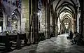 An aisle inside the cathedral