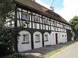 Old half-timbered house in Wyszków