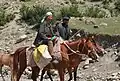 Khinalug residents of the village of Quba, Azerbaijan