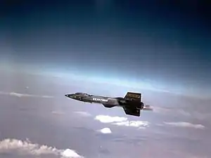 The X-15-3 in flight