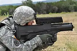 XM25 in use by a US Army soldier