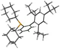 One view of the molecule's structure.