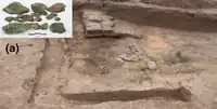 Xichengyi adobe building and bronze slabs.