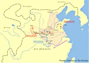 Uprisings during the Xin dynasty