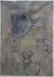 Silk painting depicting the Daoist deity Emperor Xuanwu