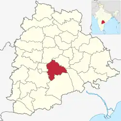 Location in Telangana