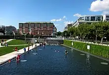 The Yards park in August 2017