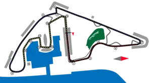 Layout of the Yas Marina Circuit