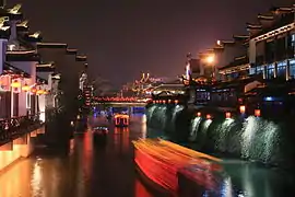 Night view of Qinhuai River and Fuzimiao