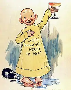 The Yellow Kid (1895) was one of the first comic strip characters. He gave his name to type of sensational reporting called Yellow Journalism.