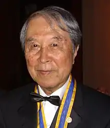 Yoichiro Nambu (南部 陽一郎), physicist, professor at OCU, 2008 Nobel Prize in Physics winner.