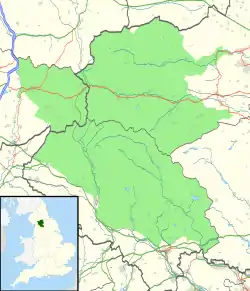 Map showing the location of Rowten Pot