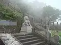 Chinese guardian lions at the entrance to the Tomb of Yu Youren Yangmingshan National Park, Taipei