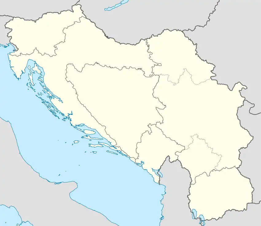 1978–79 Yugoslav First League is located in Yugoslavia