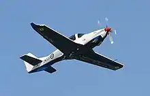 A Grob Prefect T1 trainer aircraft of the type based at RAF Barkston Heath.