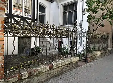 Wrought iron fence