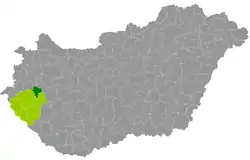 Zalaszentgrót District within Hungary and Zala County.