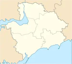 Inzhenerne is located in Zaporizhzhia Oblast