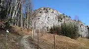 Fence placing the Small Barmstein out of bounds to climbers