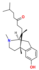 Chemical structure of zenazocine.