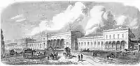 Basel Centralbahnhof in 1861