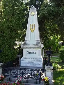 Ludwig van Beethoven's grave.