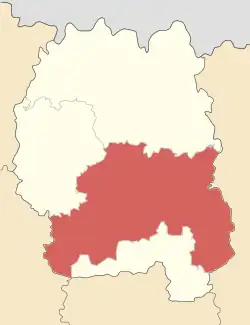 Location of Zhytomyr Raion