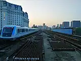 Line 1 train approaching