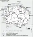 Map of the traditional chiefdoms and districts