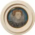 Miniature of Elizabeth I, c. 1586–87, Nationalmuseum, Stockholm.