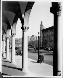 Looking east from the Civic Building, 1932